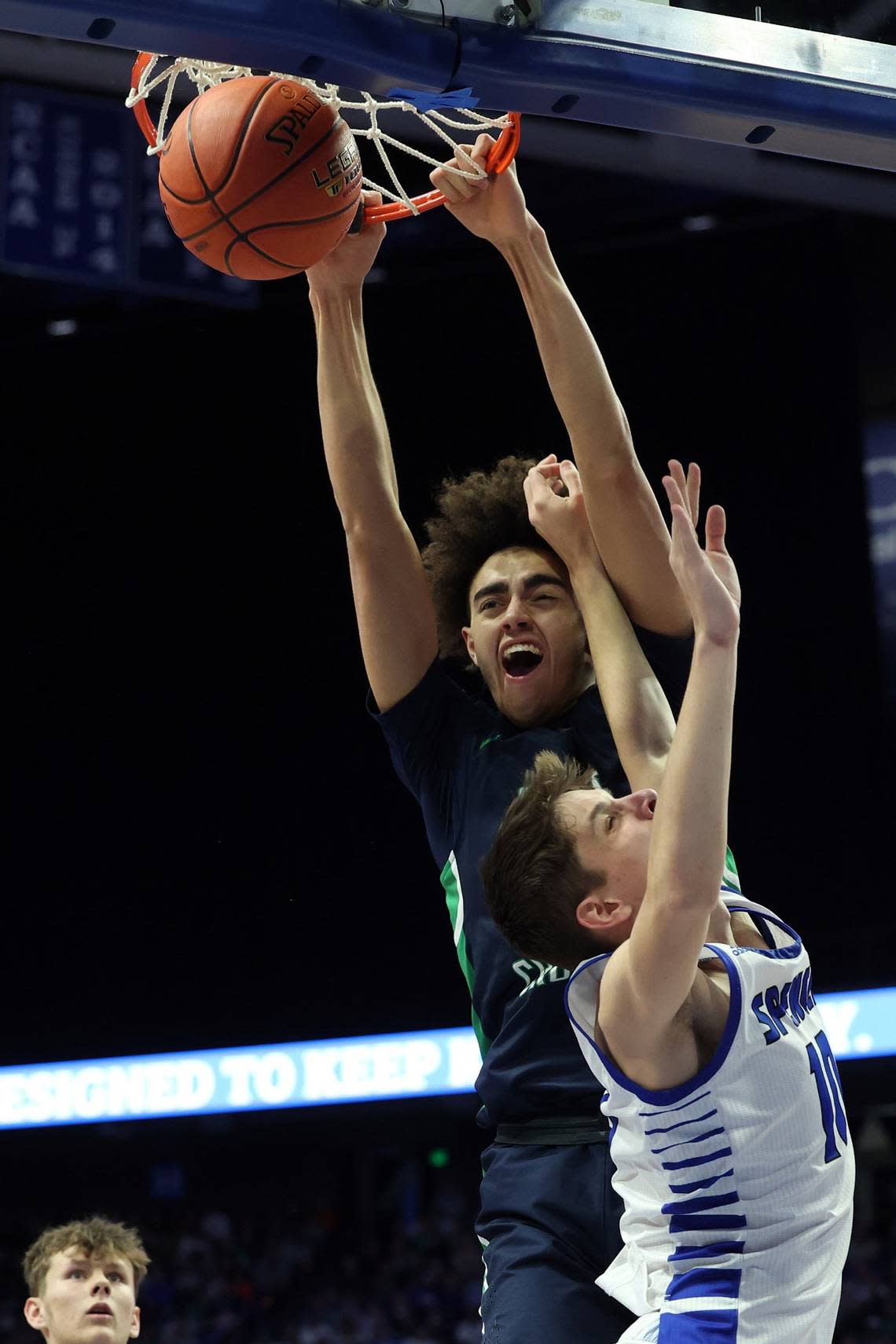 Malachi Moreno had a double-double in all three of Great Crossing’s Sweet 16 games. James Crisp