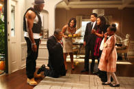 <p>The Johnsons love Halloween, as can be seen by their three-for-three record since the sitcom debuted in 2014. The 2015 Halloween episode featured guest star Michael Strahan as Dre's (Anthony Anderson) cousin June Bug. (Original airdate: Oct. 28, 2015) <br>(Photo by Michael Ansell/ABC via Getty Images) </p>