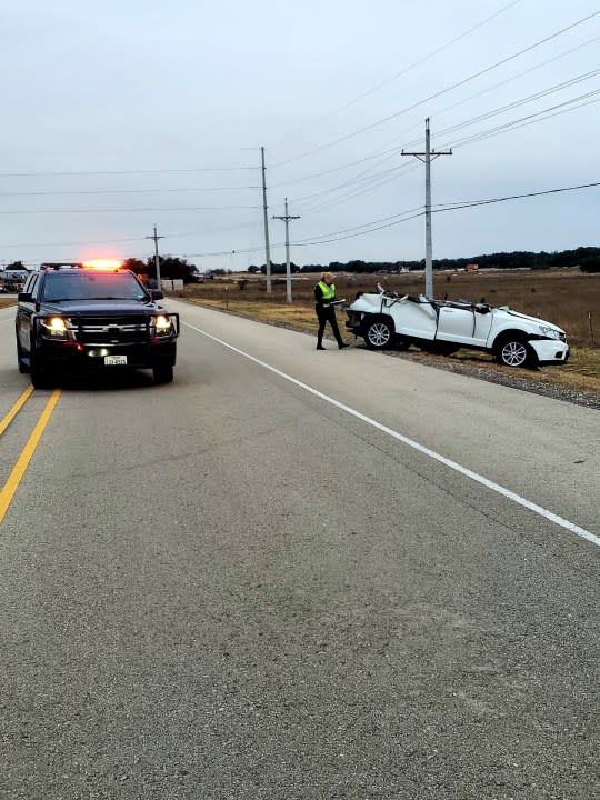 Judge Evelyn McLean responding to a scene in Williamson County. (Courtesy: Judge Evelyn McLean, Williamson County Justice of the Peace in Precinct 3)