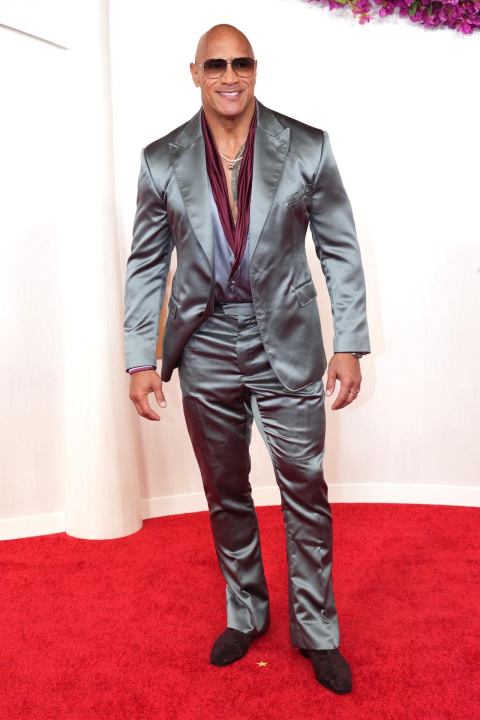 Dwayne Johnson attends the 2024 Academy Awards.