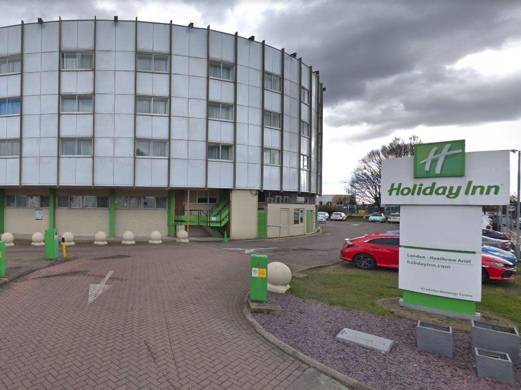 The Holiday Inn Heathrow Ariel hotel has been closed to the public and block booked as a potential quarantine centre for coronavirus cases: Google