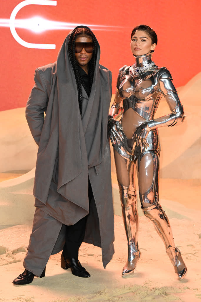 Law Roach and Zendaya at a "Dune: Part Two" premiere