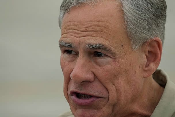 PHOTO: Texas Gov. Greg Abbott holds a news conference as members of the Texas National Guard prepare to deploy to the Texas-Mexico border, May 8, 2023, in Austin, Texas. (Eric Gay/AP)