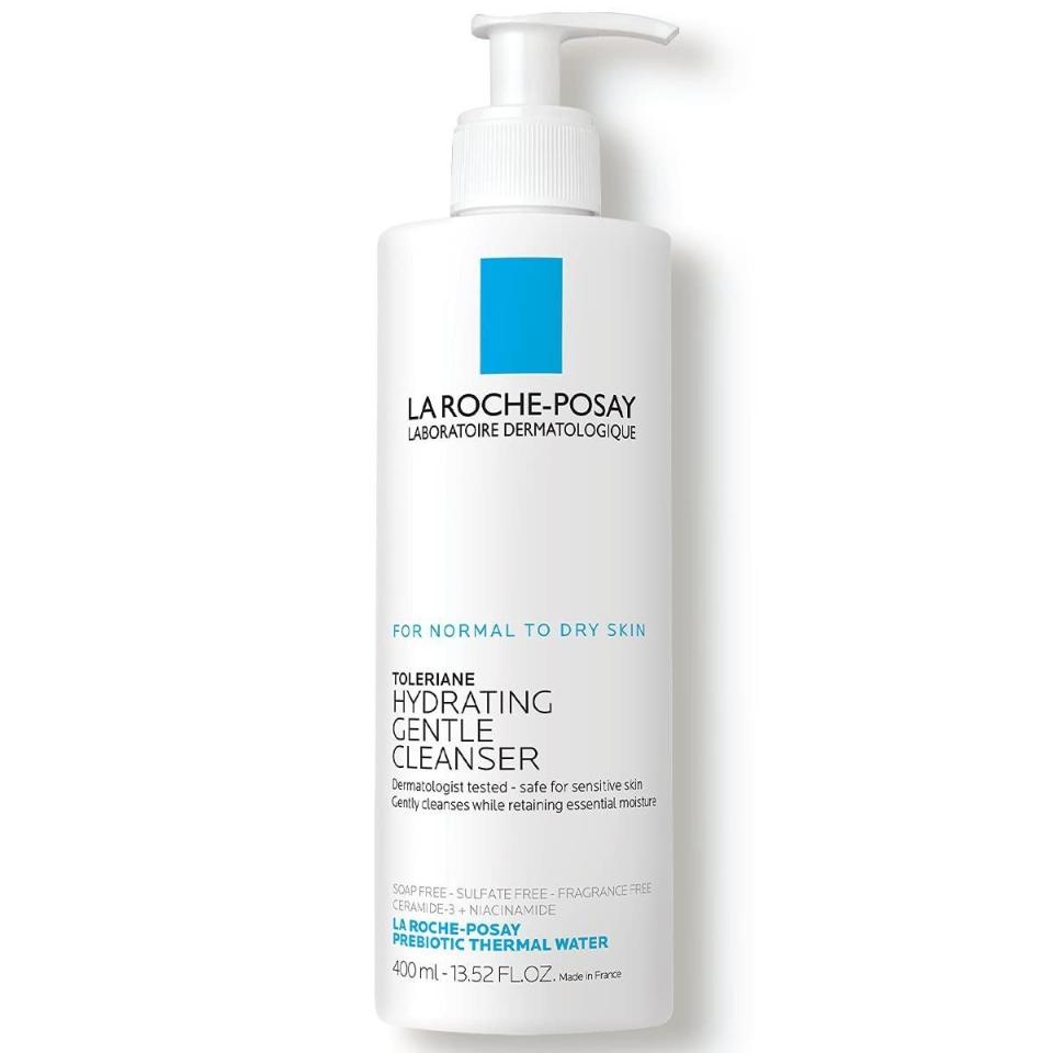 <p>La Roche-Posay Toleriane Hydrating Gentle Face Cleanser</p><p>amazon.com</p><p>$15.99</p><p><a href="https://www.amazon.com/dp/B01N7T7JKJ?tag=syn-yahoo-20&ascsubtag=%5Bartid%7C10056.a.42178159%5Bsrc%7Cyahoo-us" rel="nofollow noopener" target="_blank" data-ylk="slk:Shop Now;elm:context_link;itc:0;sec:content-canvas" class="link ">Shop Now</a></p><span class="copyright">amazon.com</span>