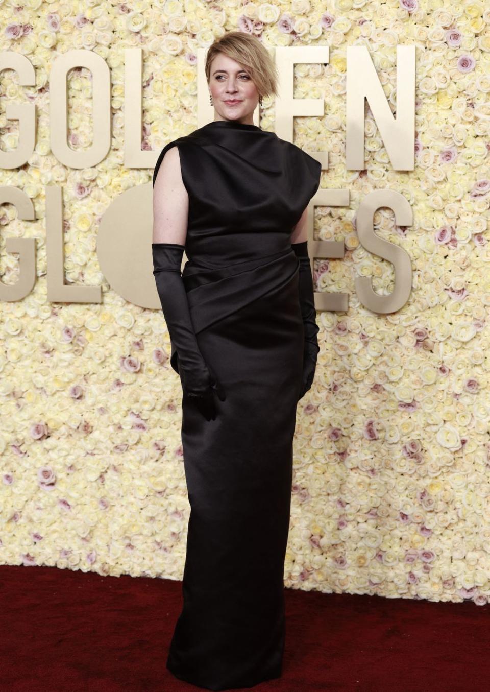 us director and actress greta gerwig arrives for the 81st annual golden globe awards at the beverly hilton hotel in beverly hills, california, on january 7, 2024 photo by michael tran afp
