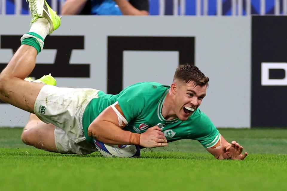 Ireland remain without centre Garry Ringrose this weekend due to injury (AFP via Getty Images)