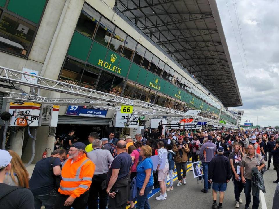 Aficionados en las 24 Horas de Le Mans 