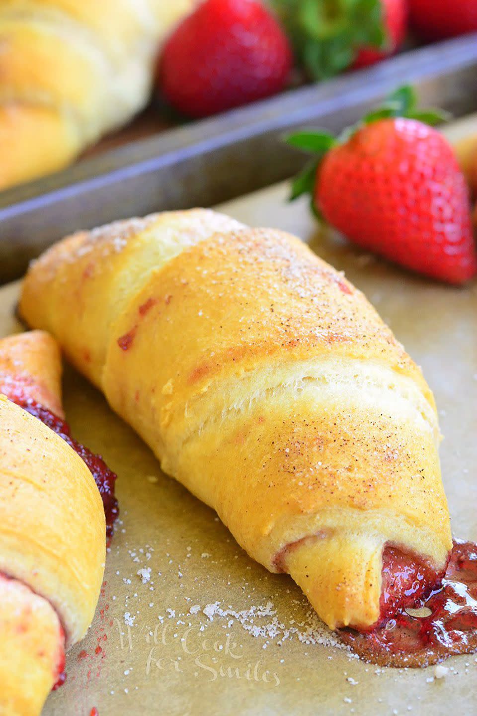 Strawberry Vanilla Crescent Rolls