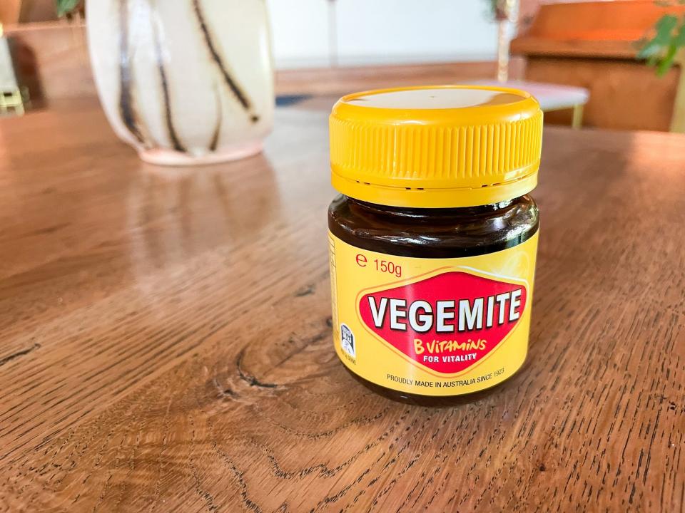 A jar of Vegemite.