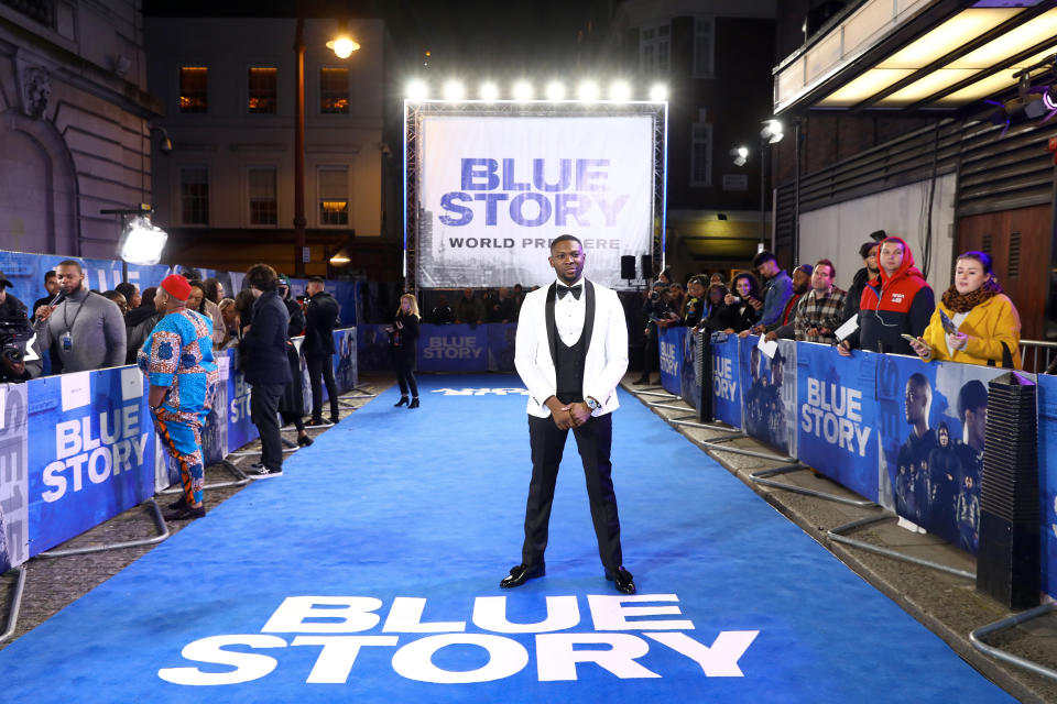 LONDON, ENGLAND - NOVEMBER 14: Rapman attends the World Premiere of "Blue Story" at Curzon Cinema Mayfair on November 14, 2019 in London, England. (Photo by Tim P. Whitby/Getty Images for Paramount)