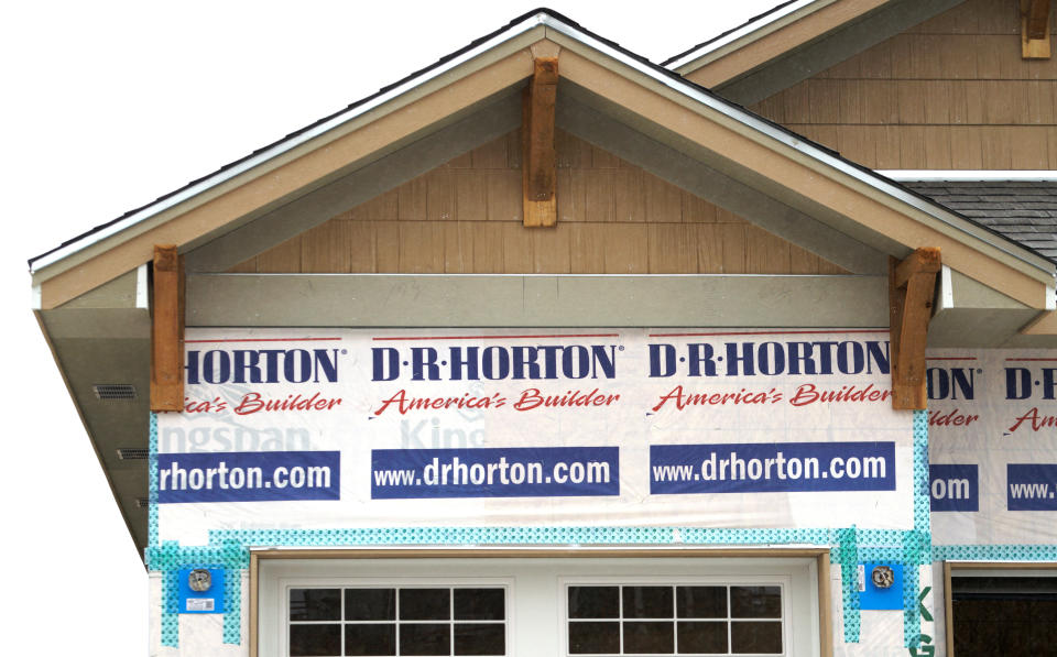 A house built by the D.R. Horton company is seen for sale in Arvada, Colorado January 24, 2017. REUTERS/Rick Wilking