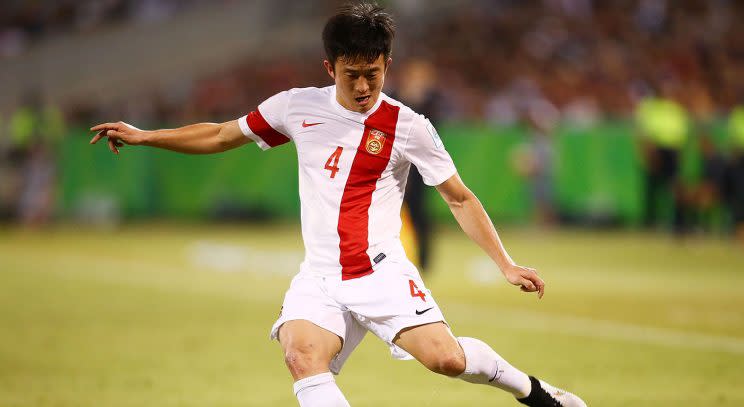 Jiang Zhipeng is under fire after his poor performance contributed to the end of China's World Cup hopes and his wife revealed his 'extra-marital affairs.'