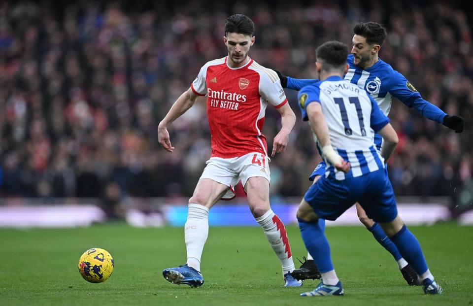 Declan Rice shone for Arsenal yet again (AFP via Getty Images)