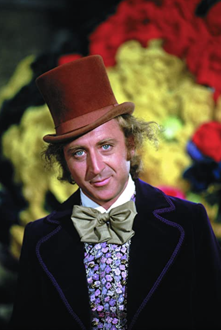 Gene Wilder 飾演Willy Wonka《Willy Wonka & the Chocolate Factory》。