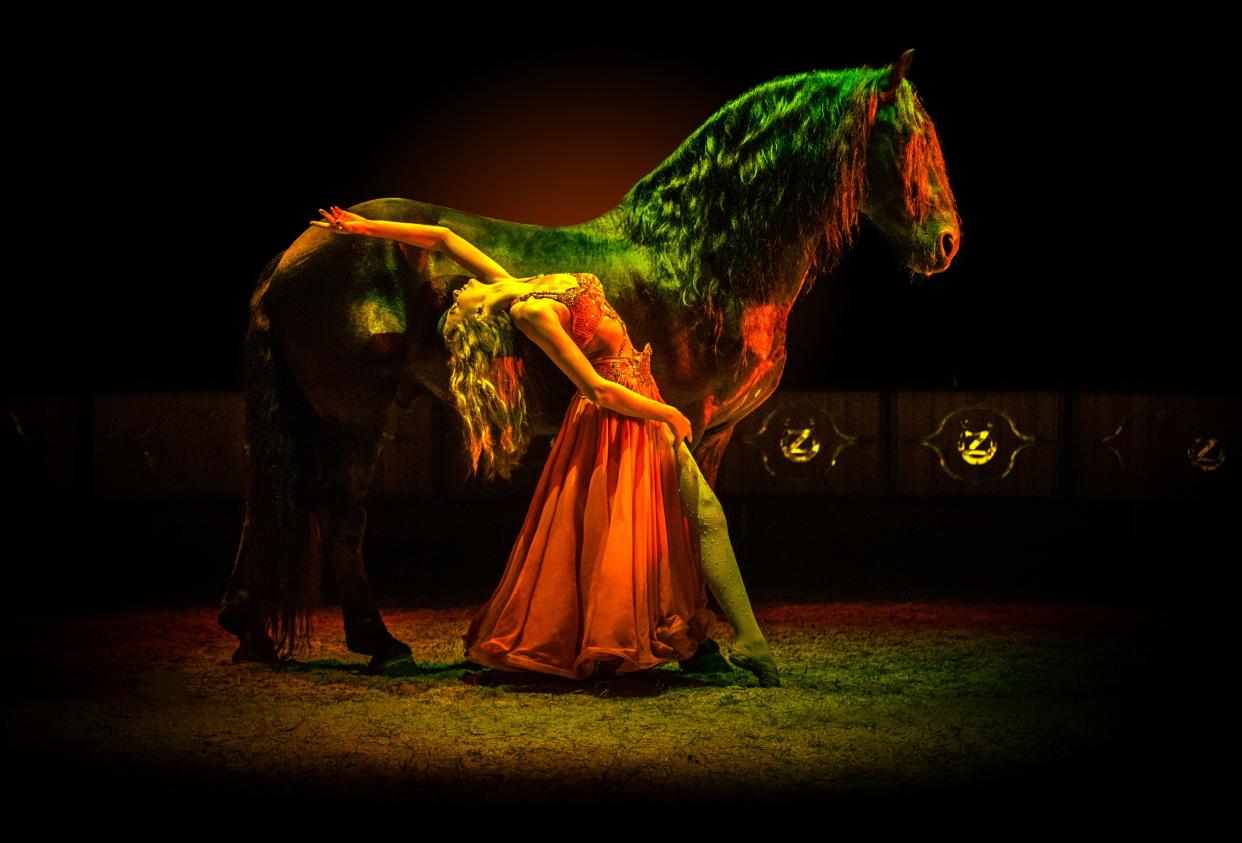 Cavallo Equestrian Arts will present Ma’Ceo, an equestrian extravaganza featuring daredevil stunt work, March 15 through 17 in Bonita Springs.