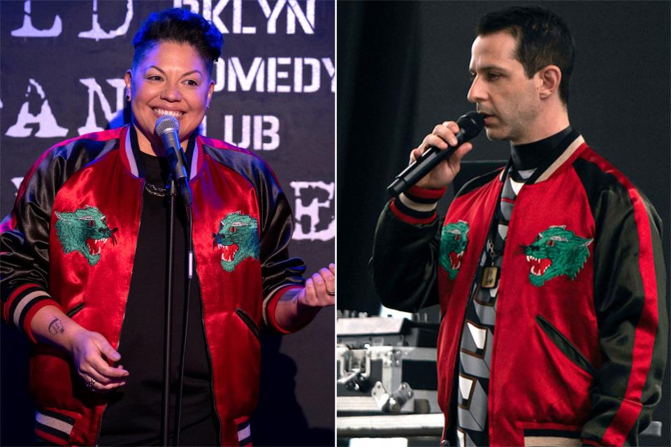 Sara Ramirez's Che Diaz wears the same Gucci bomber jacket on 'And Just Like That' that Jeremy Strong's Kendall Roy did on 'Succession'