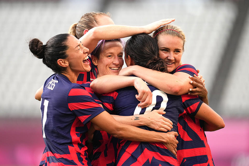 <p>Event: Women's soccer</p> <p>Quote: Captain Becky Sauerbrunn: "I can't say more than the bronze means so much. It feels like we really had to earn that thing, and we're very proud."</p>