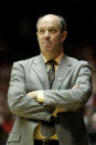 Head coach Kevin Stallings of the Vanderbilt Commodores watches play against the Harvard Crimson in the first half of the game during the second round of the 2012 NCAA Men's Basketball Tournament at The Pit on March 15, 2012 in Albuquerque, New Mexico. (Photo by Christian Petersen/Getty Images)