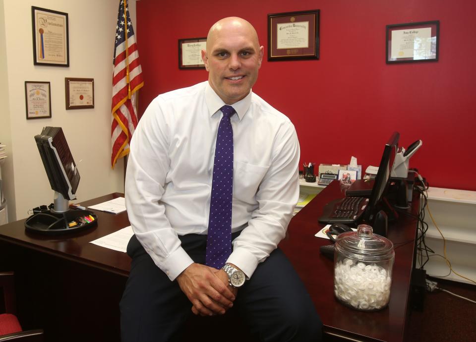 Marco Baiocco in Elmsford school district offices in Elmsford Aug. 1, 2017. Baiocco will take over Clarkstown school district as superintendent on July 1, 2022.