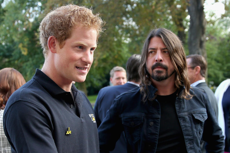 Dave with the Prince. Copyright: [Getty]