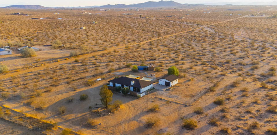 Aerial view of the entire 636 Valencia Drive property (currently for sale).