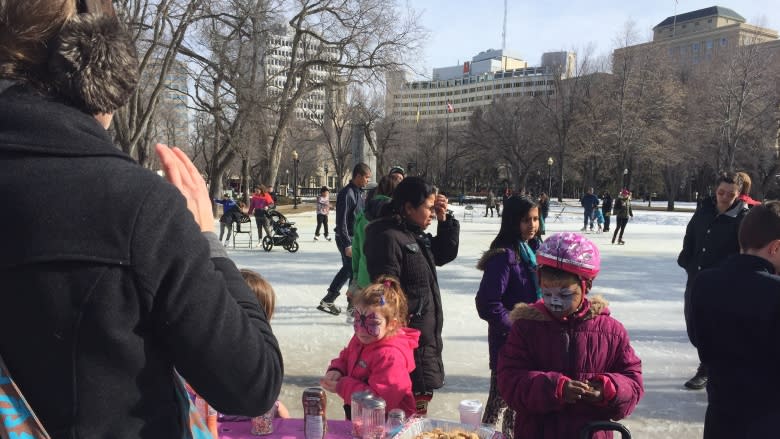 Wrap-up party celebrates successful year for Regina's downtown rink