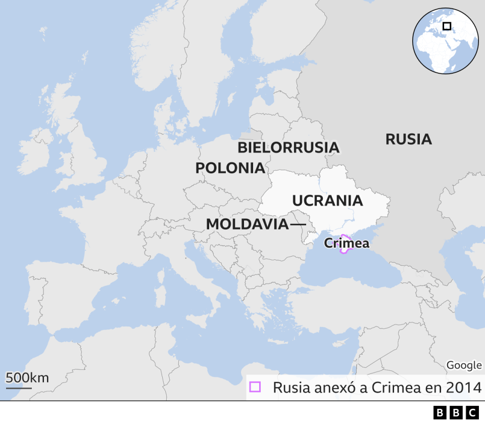 Mapa de Ucrania