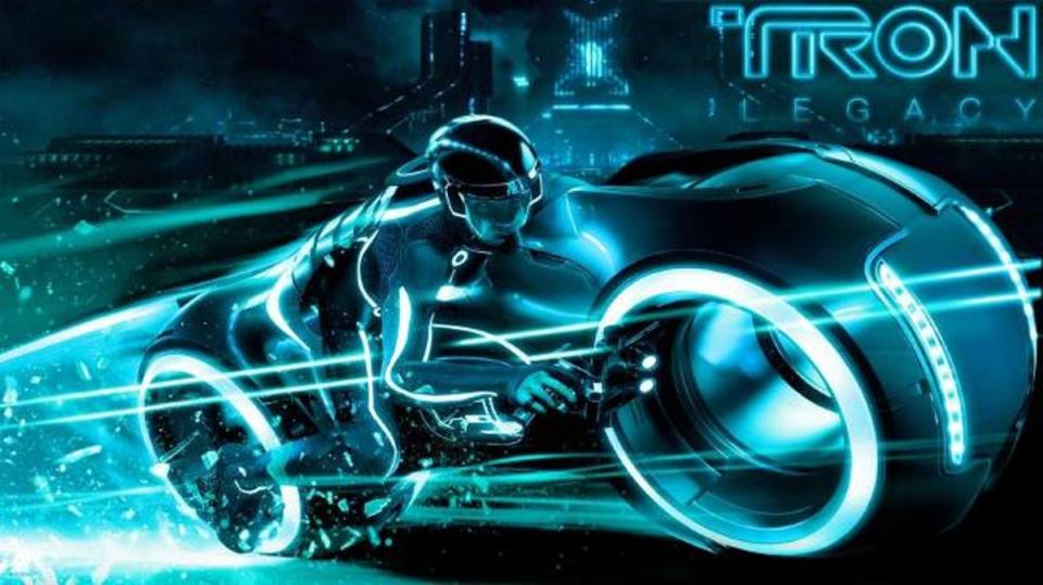 The blinding Light Cycle from Tron: looks cool but would annoy other road users (Disney)
