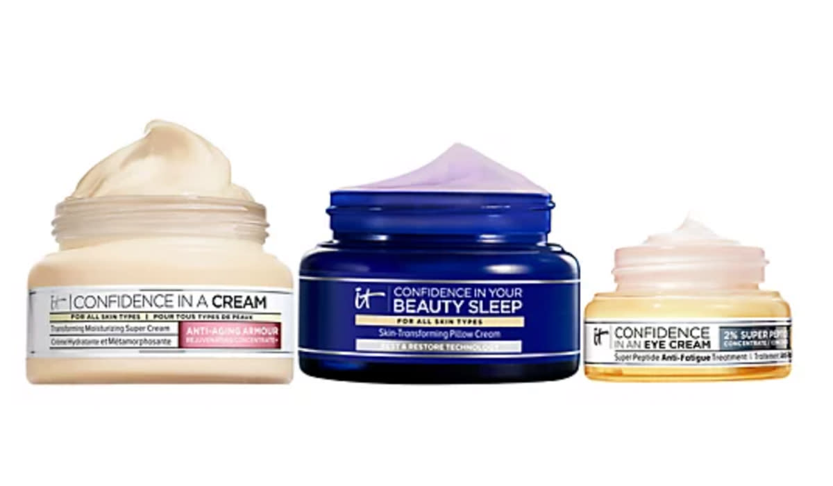 Trio of IT Cosmetics beauty creams for day and night