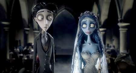 These two are the king and queen of kookiness which makes their pairing a million times greater. While they have starred in countless films together (mostly Tim Burton creations), they have only twice been a couple on screen, the first being in the animation 'Tim Burton's Corpse Bride.'