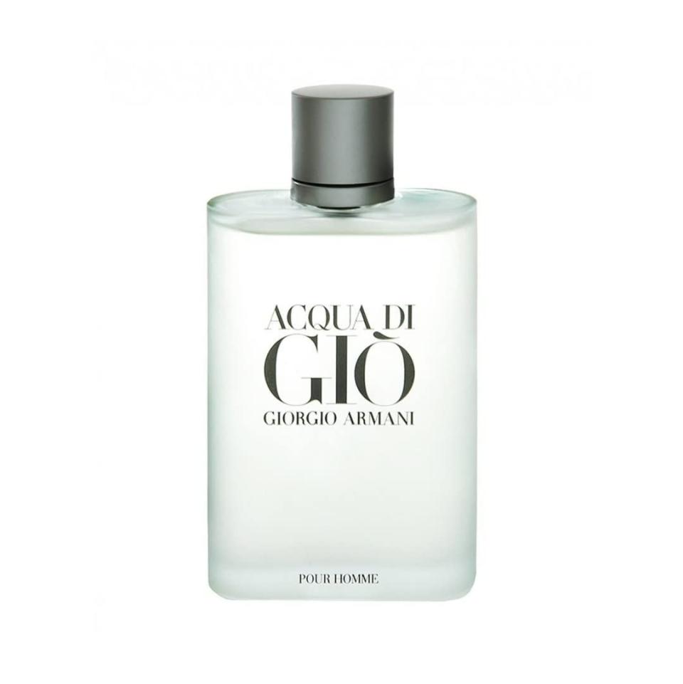 <p><a href="https://www.amazon.com/Giorgio-Armani-Acqua-Toilette-Spray/dp/B0002JVJ2C/?tag=syn-yahoo-20&ascsubtag=%5Bartid%7C2089.g.45864753%5Bsrc%7Cyahoo-us" rel="nofollow noopener" target="_blank" data-ylk="slk:Shop Now;elm:context_link;itc:0;sec:content-canvas" class="link ">Shop Now</a></p><p>Acqua di Gio</p><p>amazon.com</p><p>$100.66</p>