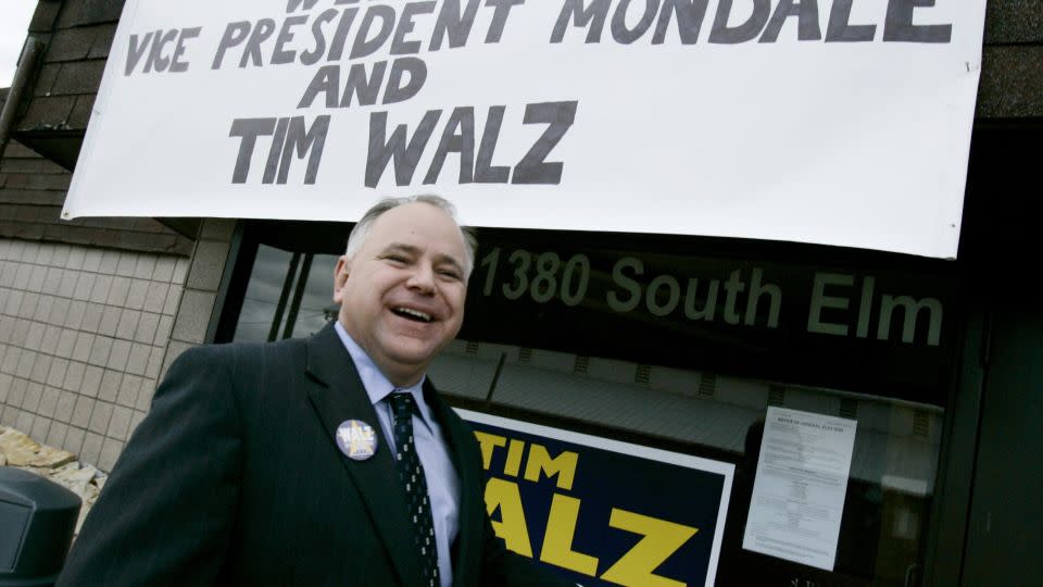 Tim Walz at a 2006 campaign event in Owatonna, Minn. - Jim Mone/AP