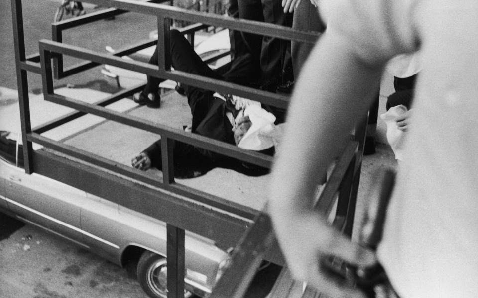 The body of Martin Luther King following his assassination in Memphis, 1968 - Getty