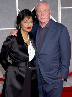 Michael Caine and wife Shakira at the Hollywood premiere of Touchstone Pictures' The Prestige