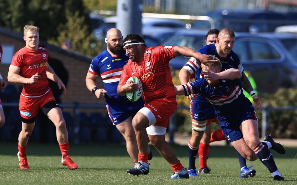 Mako Vunipola makes a break during Saracens win over Doncaster - GETTY IMAGES