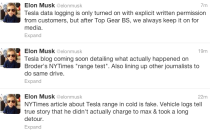 musk tweets nyt tesla