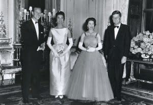 From left: Prince Philip, Jackie Kennedy, Queen Elizabeth and John F. Kennedy