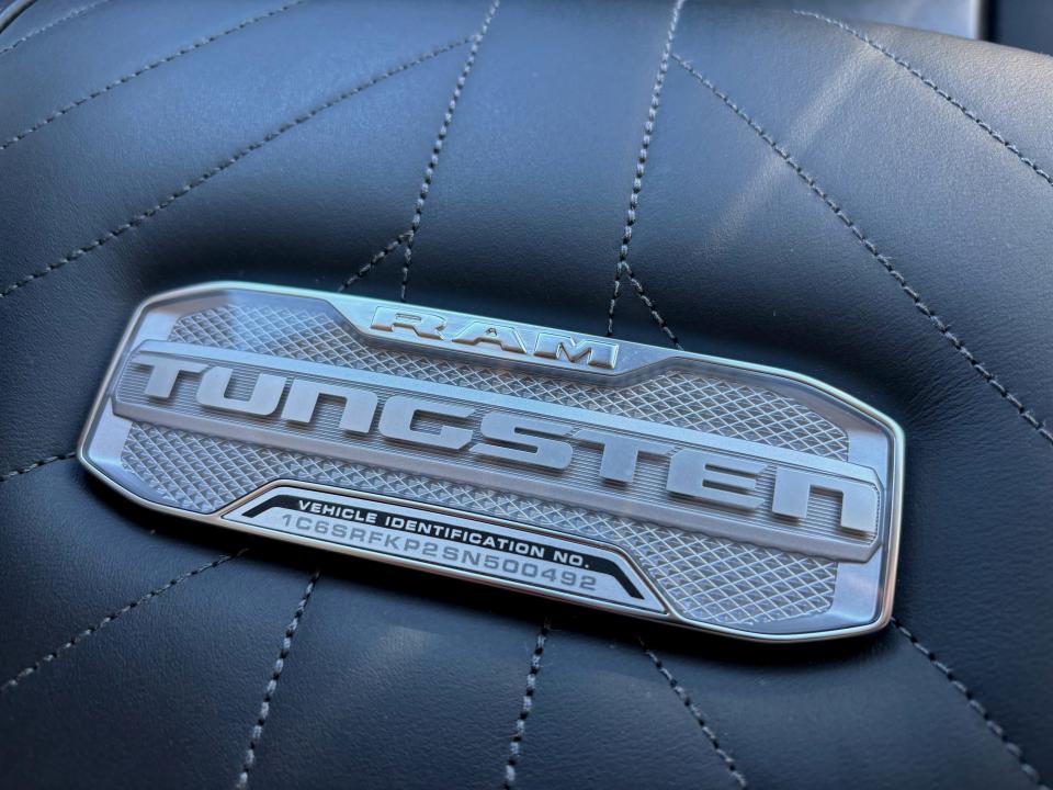 The 2025 Ram 1500 pickup adds a new Tungsten trim level.