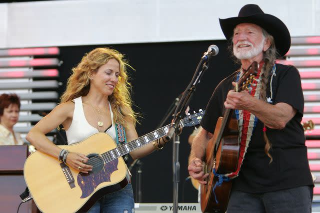 Getty Images Sheryl Crow and Willie Nelson
