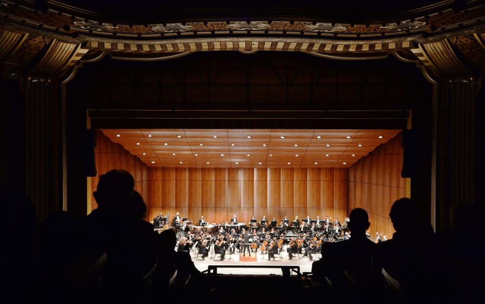 Patrons listen to the Erie Philharmonic inside the Warner Theatre on Jan. 23, 2022. The Warner is just one Erie venue ready to welcome a variety of shows in 2023.