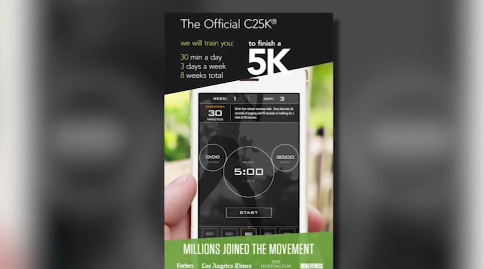 C25K app to help you start running.