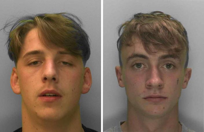 Henry Harris, left, and Charlie Hale were both jailed. (Sussex Police)