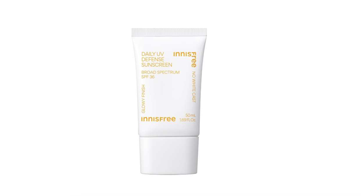 <p><a href="https://go.redirectingat.com?id=74968X1596630&url=https%3A%2F%2Fwww.sephora.com%2Fproduct%2Finnisfree-daily-uv-defense-sunscreen-spf-36-P456392&sref=https%3A%2F%2Fwww.harpersbazaar.com%2Fbeauty%2Fskin-care%2Fg39005081%2Fbest-korean-sunscreens%2F" rel="nofollow noopener" target="_blank" data-ylk="slk:Shop Now;elm:context_link;itc:0;sec:content-canvas" class="link rapid-noclick-resp">Shop Now</a></p><p>Daily UV Defense Sunscreen SPF 36</p><p>Sephora</p><p>$18.00</p><span class="copyright">Sephora</span>