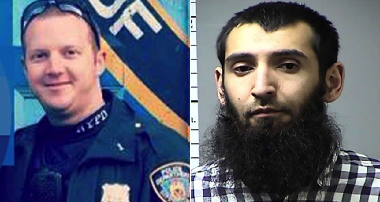 Heroic Ryan Nash shot Sayfullo Saipov (Picture: Facebook/NYPD)