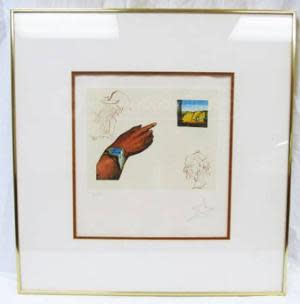 Signed sketch by Salvador Dali found at Goodwill