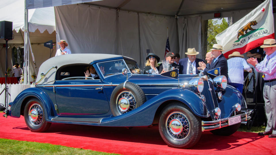 This 1937 Horch 853 Sport Cabriolet took Best in Show last year. - Credit: Hillsborough Concours d'Elegance