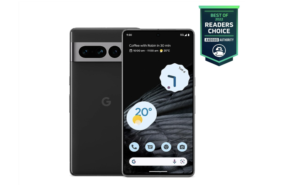 Google Pixel 7 Pro – Unlocked Android 5G Smartphone with 12 megapixel camera and 24-hour battery – Obsidian(128GB). (PHOTO: Amazon Singapore)