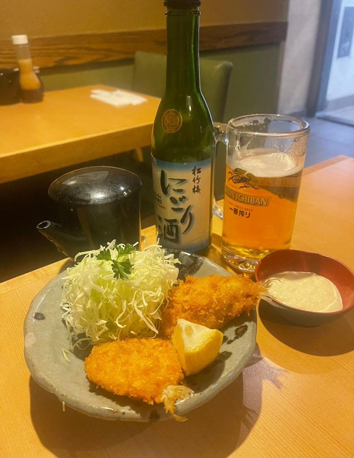 Aji fry from Katsu-Hama in New York City.