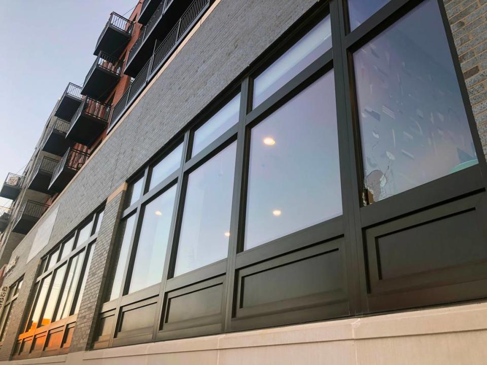 Bullets from a deadly triple shooting in Wesport early Monday pierced the first floor windows of the Westley on Broadway apartments. One person died in the shooting.