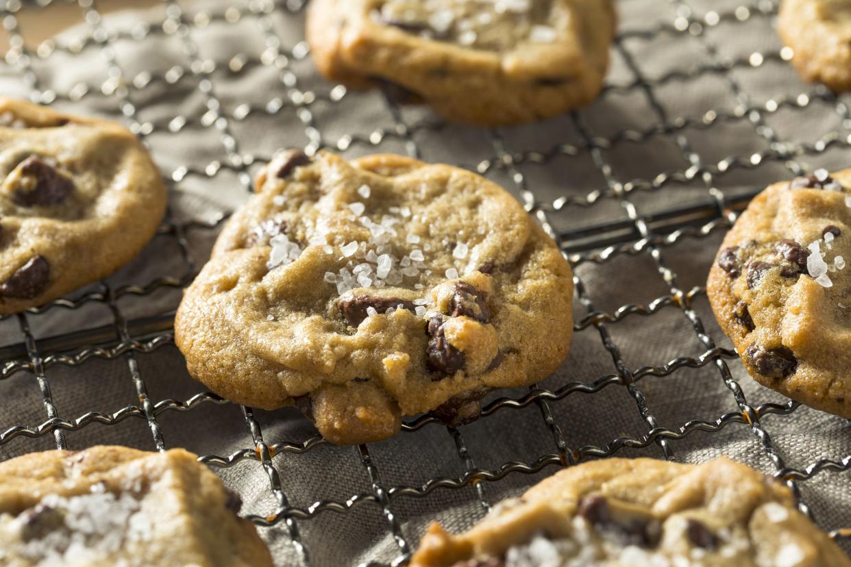 Salted Chocolate Chip Cookies